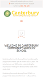 Mobile Screenshot of canterburynurseryschool.org